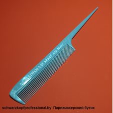 Расчёска для окрашивания Krest Silver Edition SE5, частый зубец, пластиковый хвостик, серая