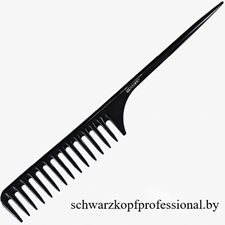 CO-6106-NANO  Гребень DEWAL NANO для длинных волос, антистатик, черный 28,5 см
